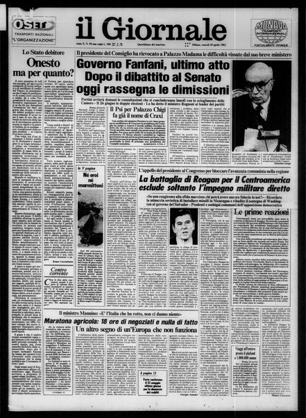 Il giornale : quotidiano del mattino